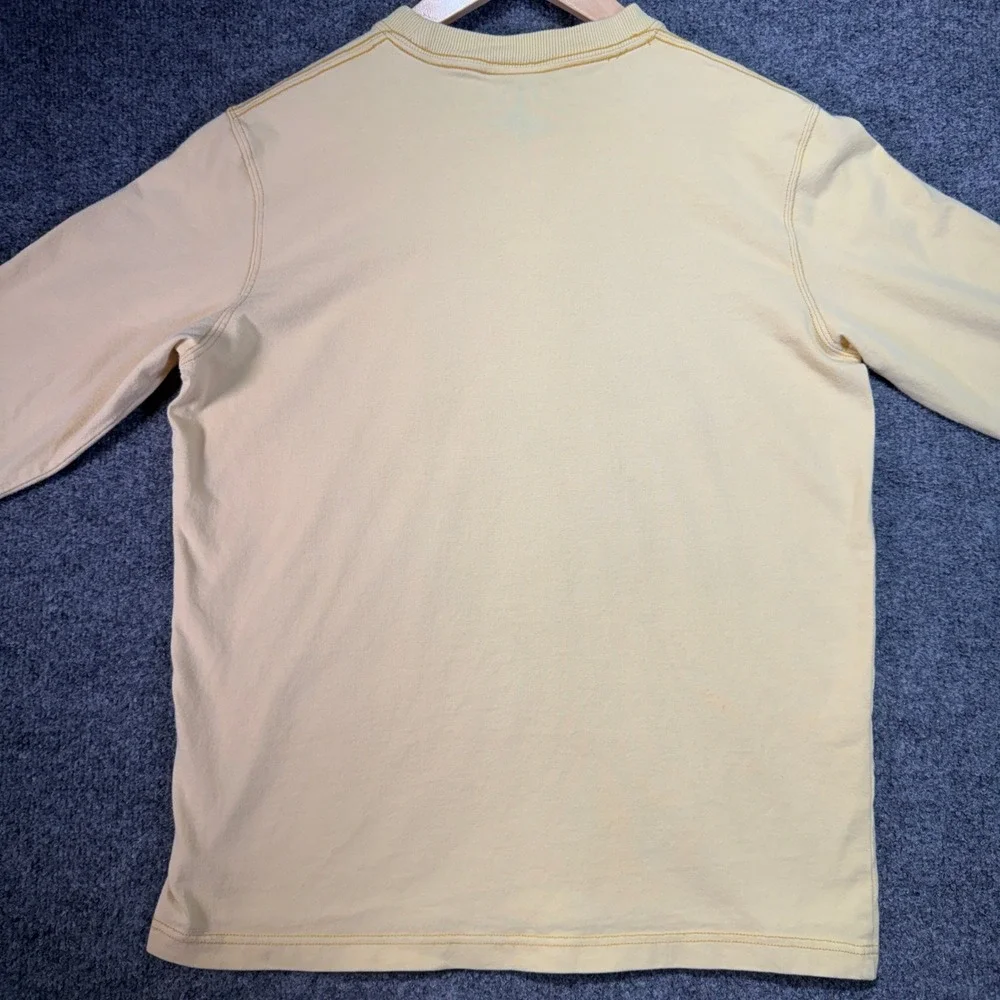 Abercrombie & Fitch T-Shirt Men XL Yellow Fight WIN Headdress Indian Vintage Y2K